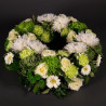 Couronne blanche et verte
